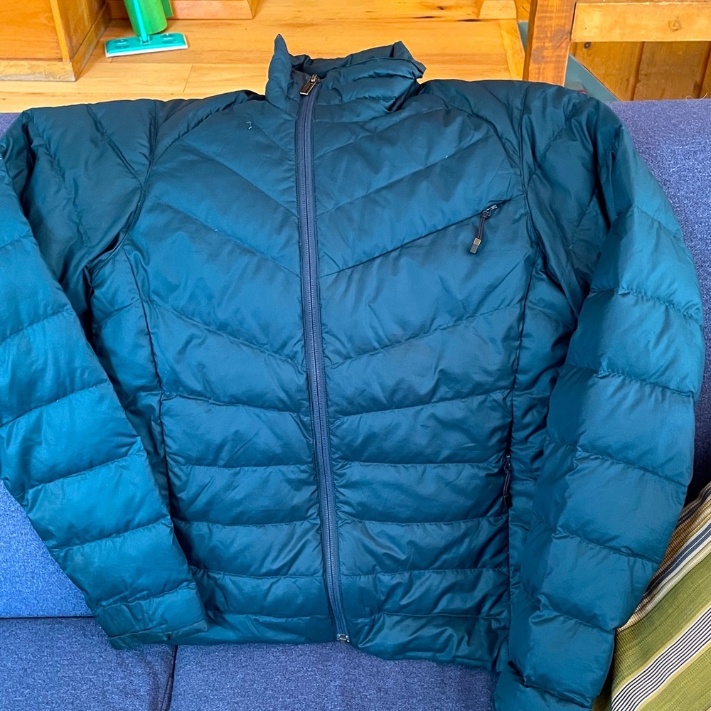 Nau Down jacket mens xs teal guc